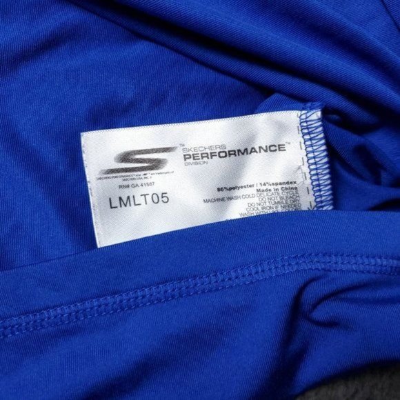 Skechers Performance Shirt Mens Size XL Long Sleeve Blue - Picture 8 of 9